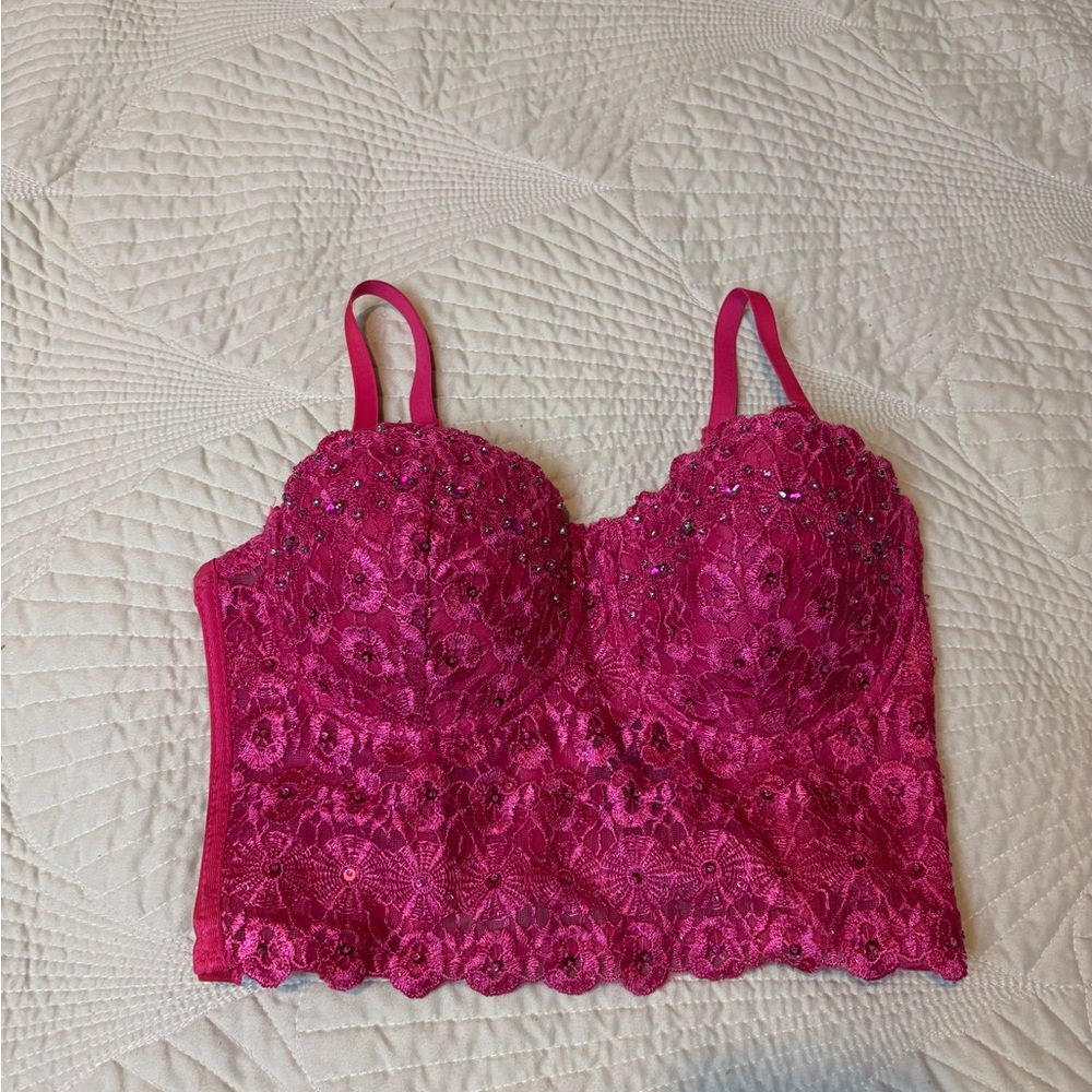 Windsor Pink Lace Bralette top